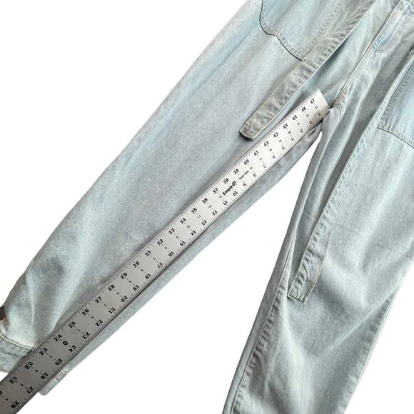 JustFab Jeans Acid Wash Women Size 22 with Belt - Picture 8 of 10